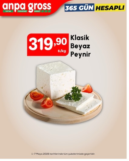 Anpa Gross Klasik Beyaz Peynir