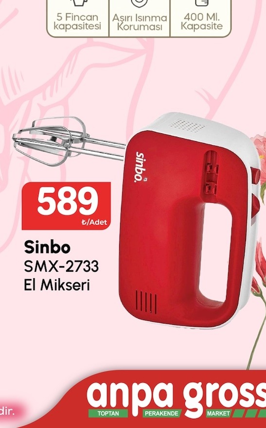 Sinbo El Mikseri Smx-2733