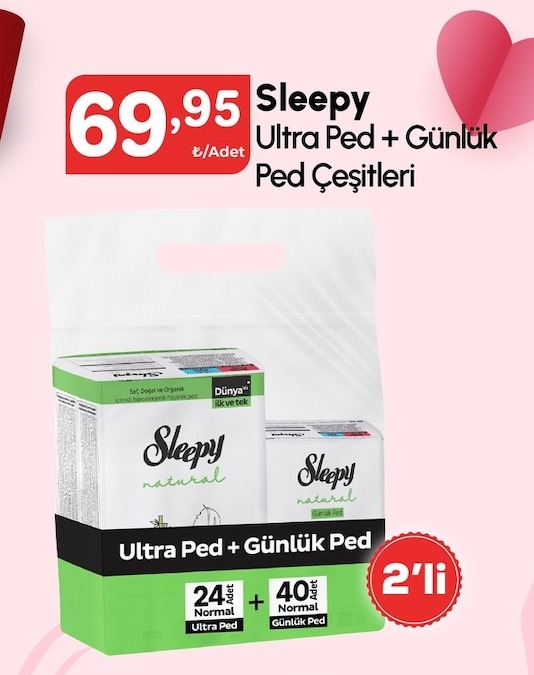 Sleepy Ultra Ped + Günlük Ped Çeşitleri