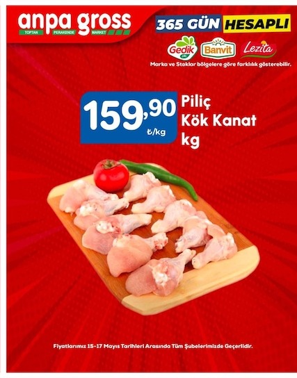 Anpa Gross Piliç Kök Kanat Kg