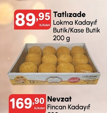 Tatlizade Lokma Kadayıf Butik/Kase Butik 200 G