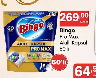 Bingo Pro Max Akıllı Kapsül 60'Lı