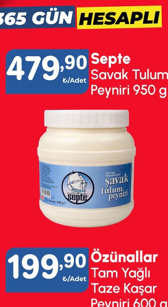 Septe Savaş Tulum Peyniri 950 G