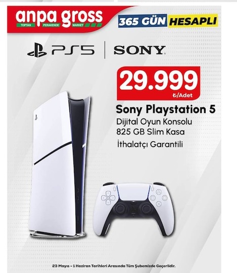 Sony Playstation 5 Dijital Oyun Konsolu 825 Gb Slim Kasa