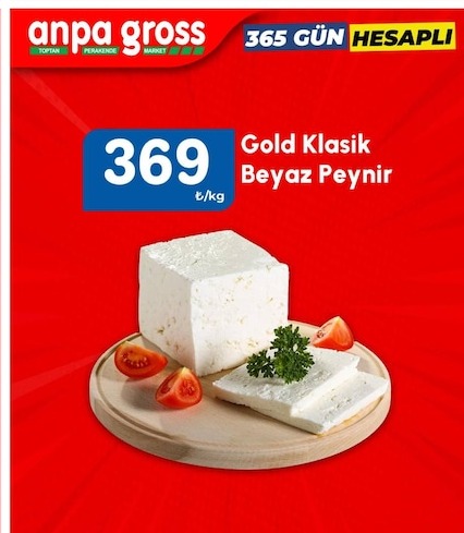 Anpa Gross Gold Klasik Beyaz Peynir T/Kg