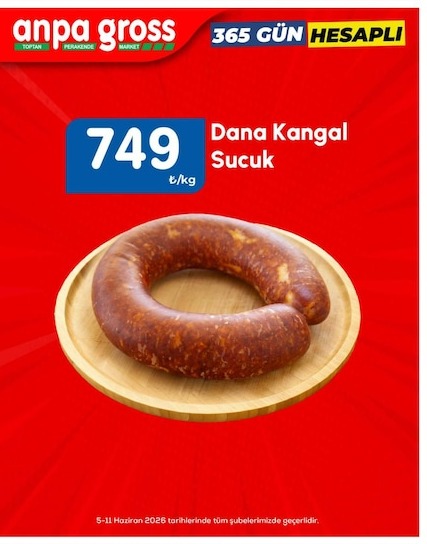 Anpa Gross Dana Kangal Sucuk T/Kg