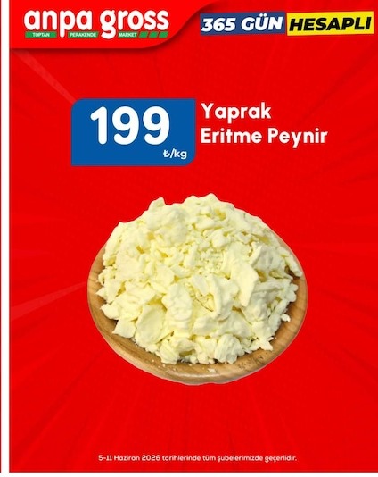 Anpa Gross Yaprak Eritme Peynir