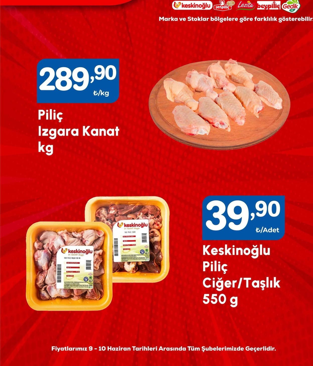 Keskinoglu Piliç Izgara Kanat Kg