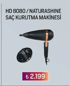 Hd 8080 / Naturashine Saç Kurutma Maki̇Nesi̇