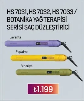 Hs 7031, Hs 7032, Hs 7033 / Botanika Yağ Terapi̇Si̇ Seri̇Si̇ Saç Düzleşti̇Ri̇Ci̇