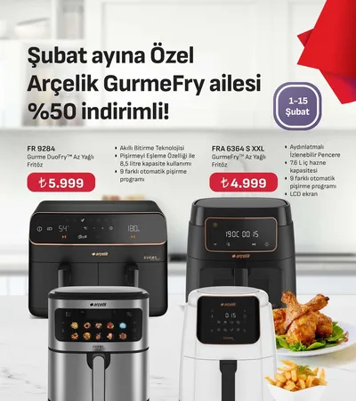 Arçelik Fr 9284 Gurme Duofry Az Yağlı Fritöz