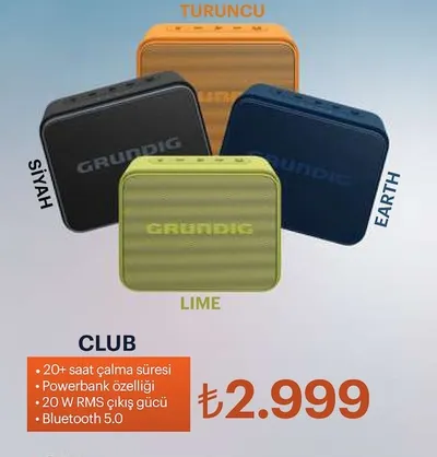 Grundig Club Bluetooth Hoparlör