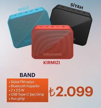 Grundig Band Bluetooth Hoparlör