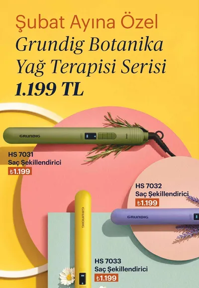 Grundig Botanika Yağ Terapisi Serisi Saç Şekillendirici