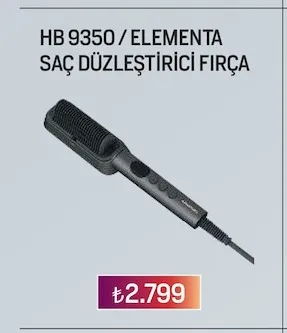 Hb 9350 / Elementa Saç Düzleşti̇Ri̇Ci̇ Firça