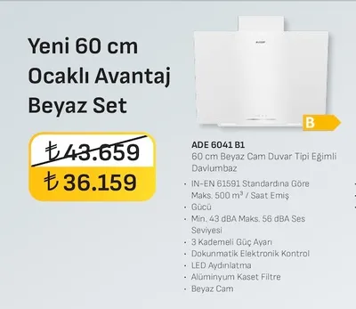 Arçelik Yeni 60 Cm Ocaklı Avantaj Beyaz Set