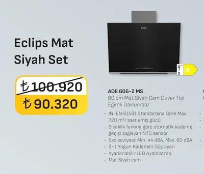 Eclips Mat Siyah Set