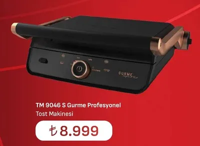 Tm 9046 S Gurme Profesyonel Tost Makinesi