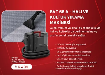 Bvt 65 A Hali Ve Koltuk Yikama Makinesi