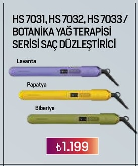 Hs 7031, Hs 7032, Hs 7033 Botanika Yağ Terapisi Serisi Saç Düzleştirici