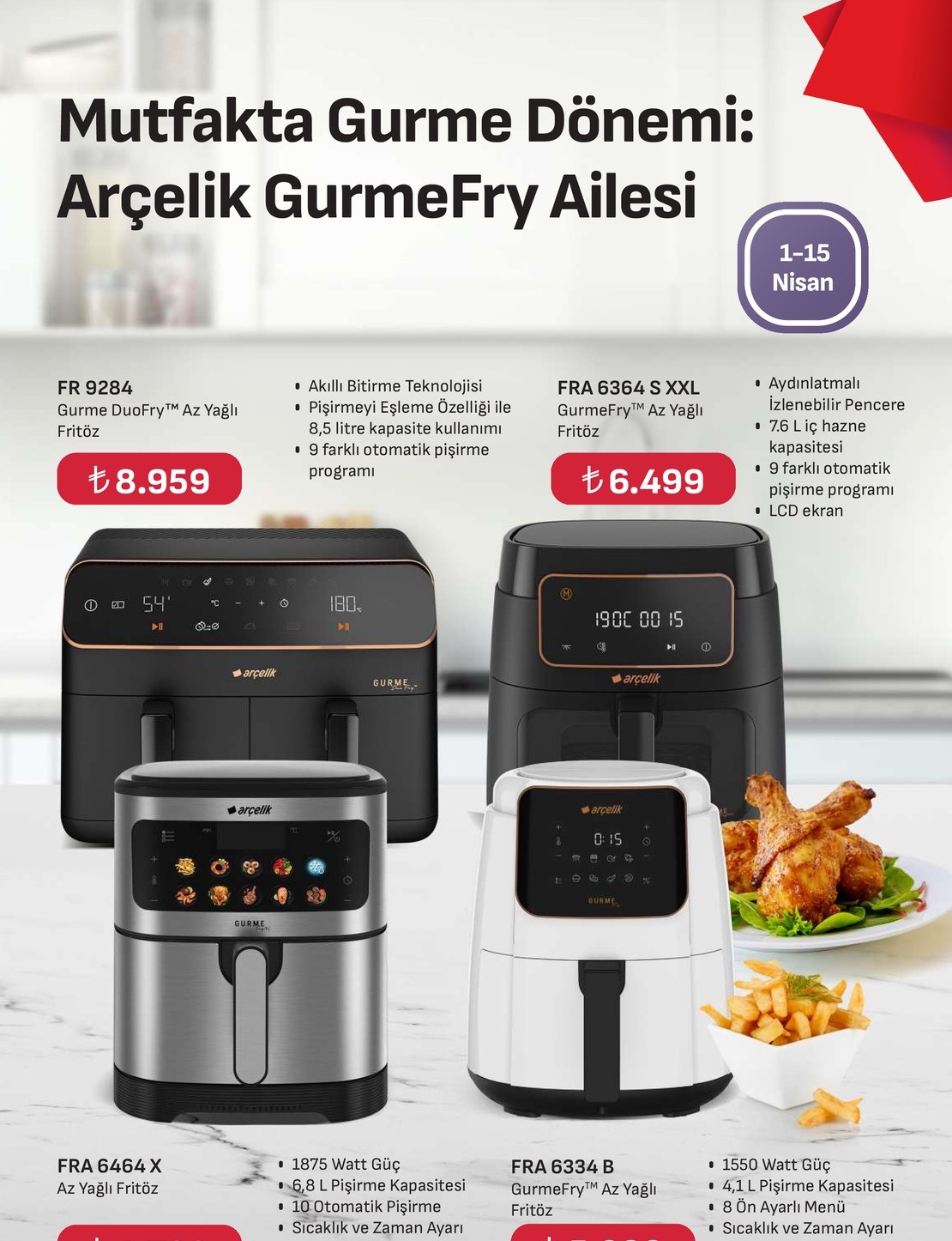 Arçelik Fra 6464 X Az Yağlı Fritöz