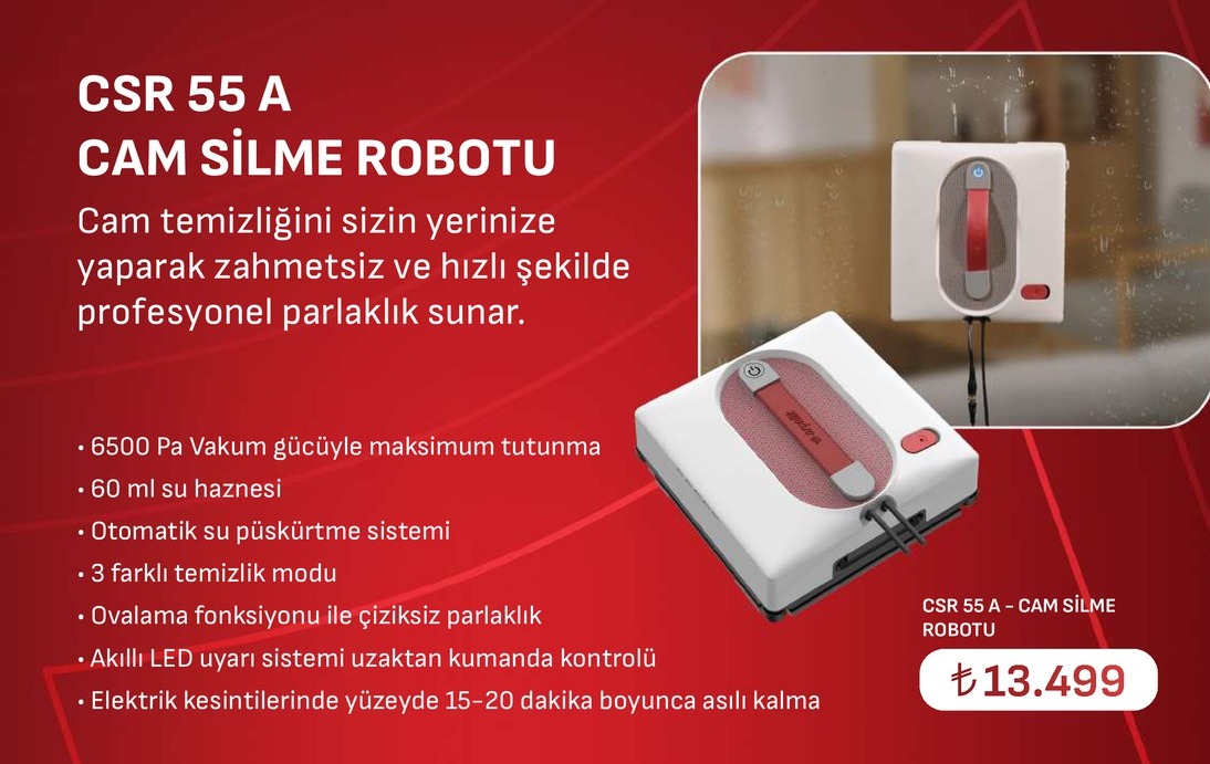 Csr 55 A Cam Silme Robotu