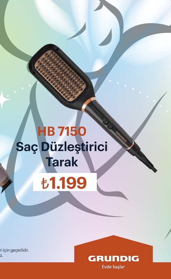 Hb 7150 Saç Düzleştirici Tarak