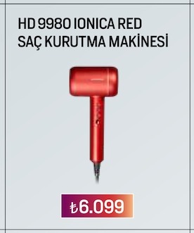 Hd 9980 Ionica Red Saç Kurutma Makinesi