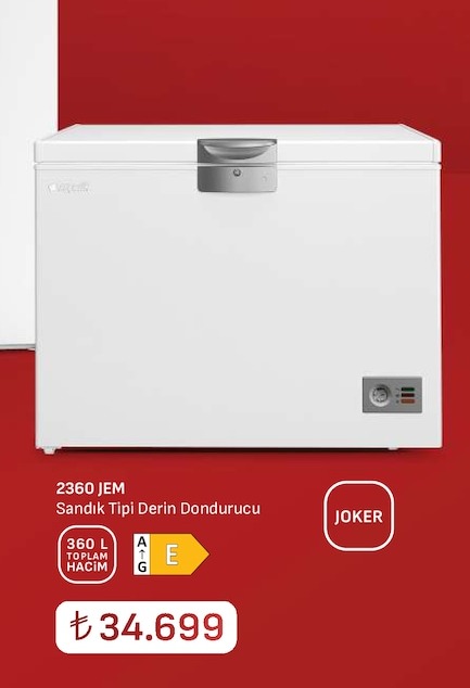 2360 Jem Sandik Tipi Derin Dondurucu