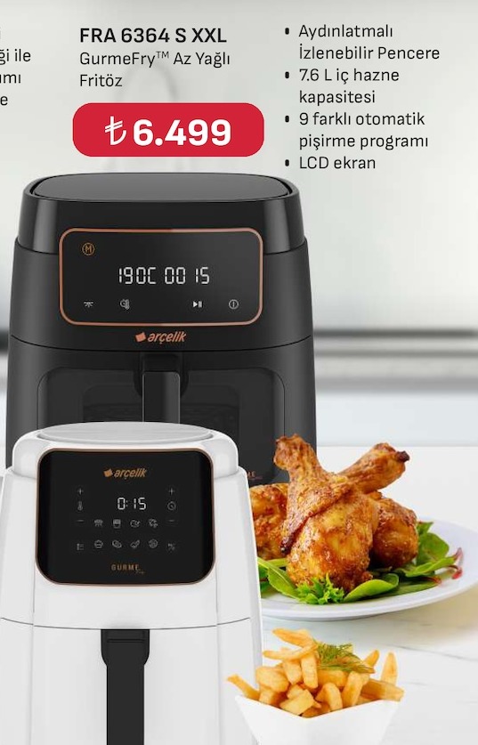 Arçelik Fra 6464 X Az Yağlı Fritöz