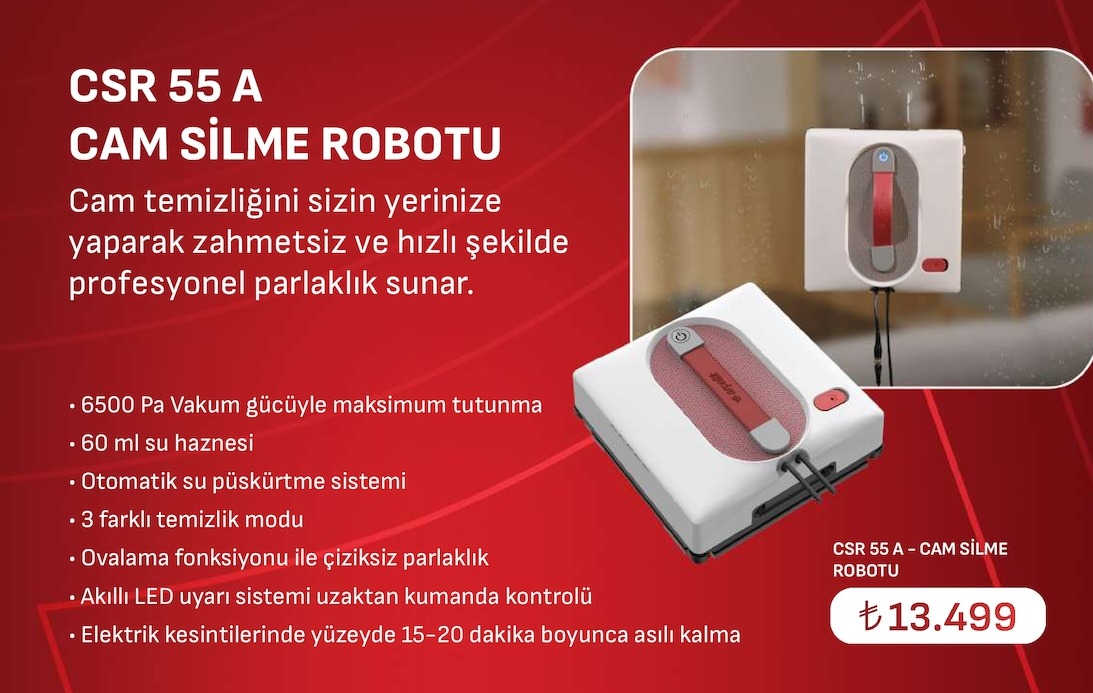 Csr 55 A Cam Silme Robotu