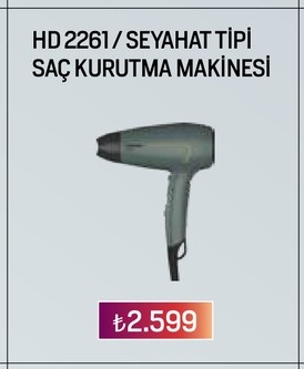 Hd 2261 Seyahat Tipi Saç Kurutma Makinesi