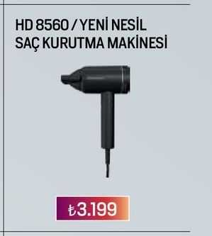 Hd 8560 / Yeni Nesil Saç Kurutma Makinesi