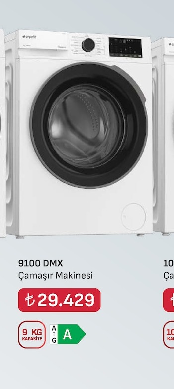 Arçelik 9100 Dmx Çamaşır Makinesi 9 Kg