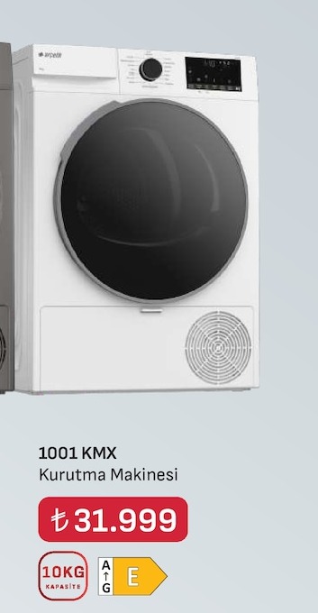 Arçelik 1001 Kmx Kurutma Makinesi 10Kg