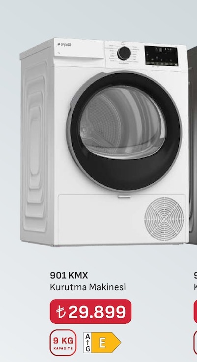 Arçelik 901 Kmx Kurutma Makinesi 9Kg