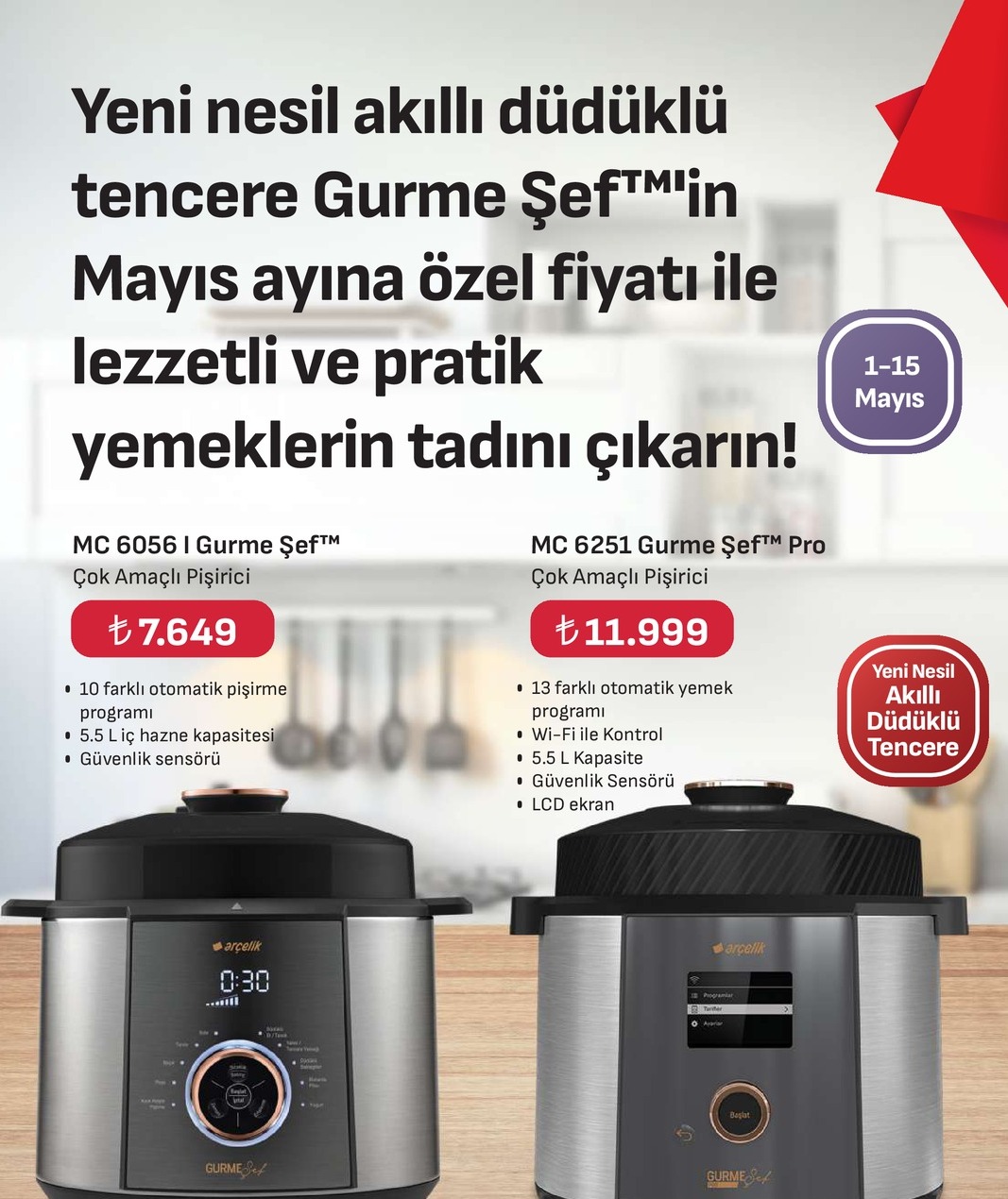 Mc 6056 I Gurme Şef Çok Amaçlı Pişirici
