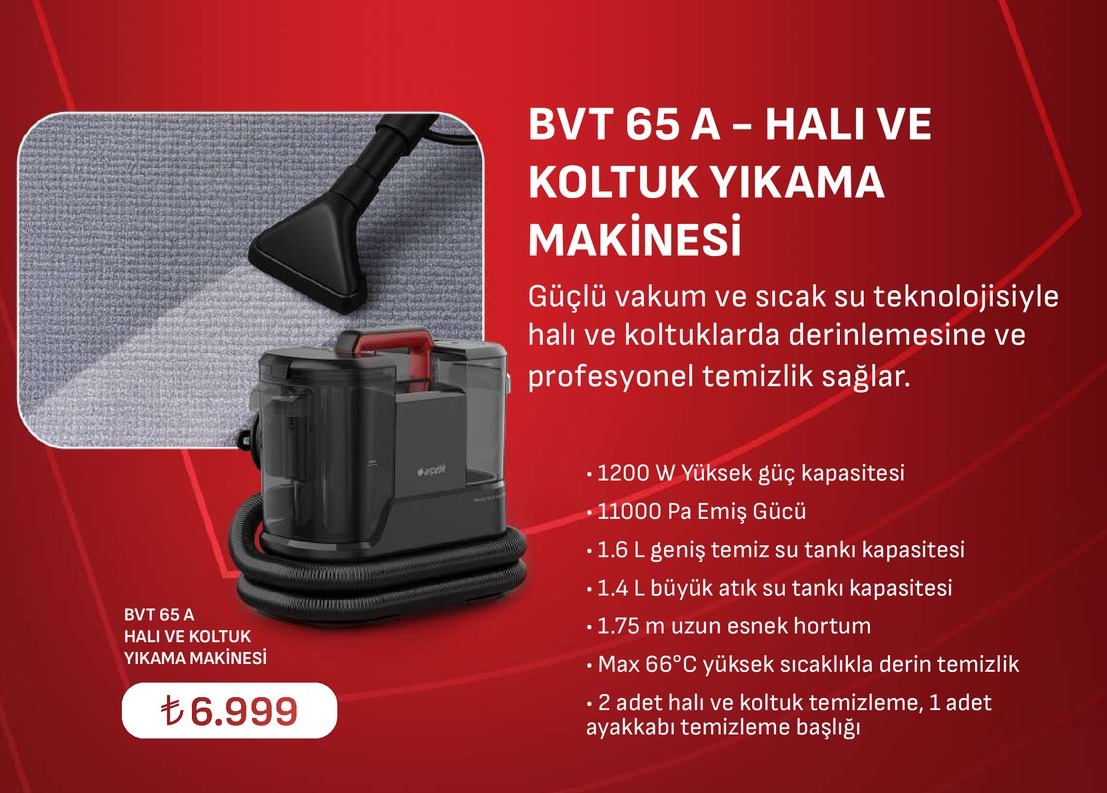 Bvt 65 A Halı Ve Koltuk Yıkama Makinesi