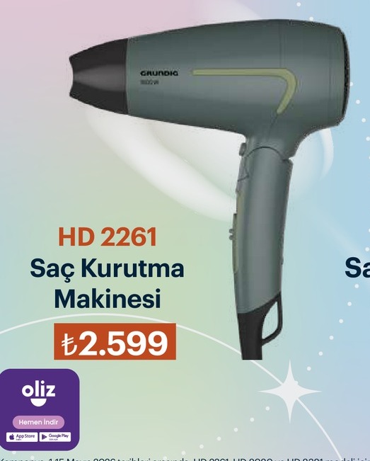 Grundig Hd 2261 Saç
Kurutma Makinesi