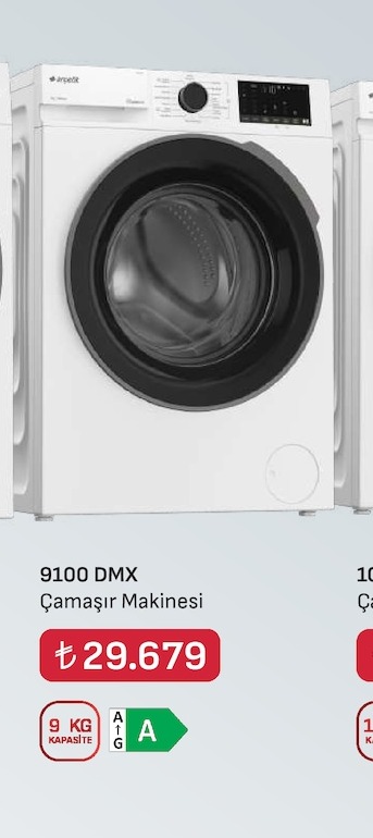 Arçelik 9100 Dmx Çamaşır Makinesi 9 Kg