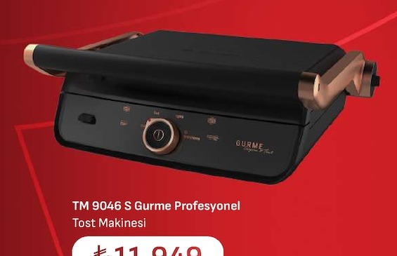Tm 9046 S Gurme Profesyonel Tost Makinesi