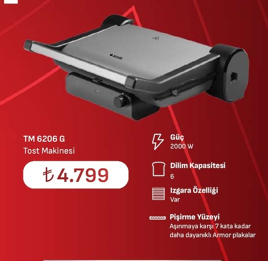 Tm 6206 G Tost Makinesi