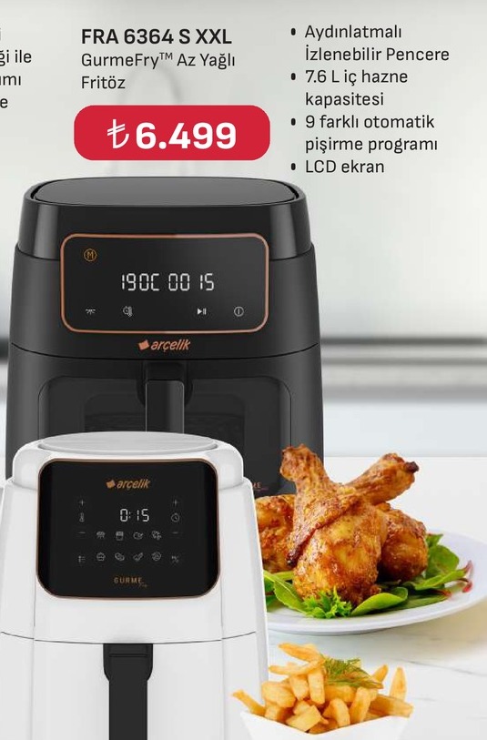 Arçelik Gurmefry™ Xxl Az Yağlı Fritöz