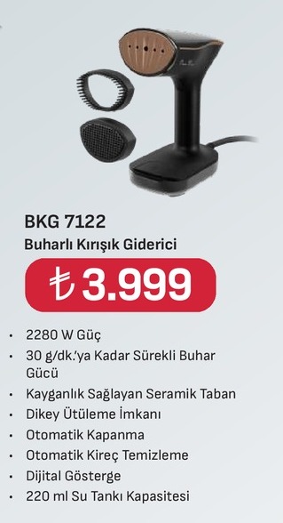 Bkg 7122 Buharlı Kırışık Giderici