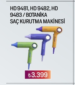 Hd 9481, Hd 9482, Hd 9483 / Botanika Saç Kurutma Makinesi