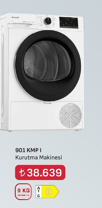 Arçelik 901 Kmp I Kurutma Makinesi 9 Kg