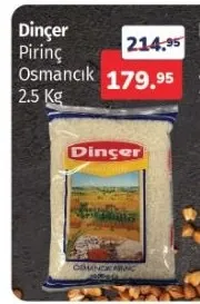 Dinçer Pirinç Osmancık 2.5 Kg