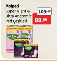 Molped Super Night & Ultra Anatomic Ped Çeşitleri