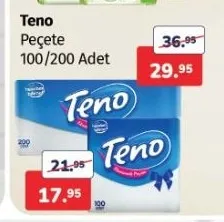 Teno Peçete 100/200 Adet