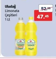 Uludağ Limonata Çeşitleri 1 Lt